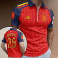Spain National Team 2026 FIFA World Cup Champions Zip Polo Shirt – HOATT19738