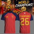 Spain World Cup Champions 2026 Football Jersey