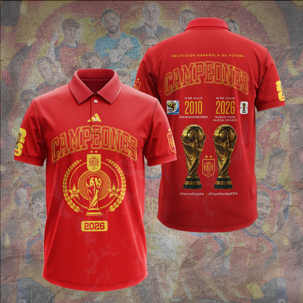 Spain National Team 2026 FIFA World Cup Champions 3D Apparel – GNE7708