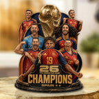 Spain National Team 2026 FIFA World Cup Champions Custom Shape Acrylic Plaque – GNE7699