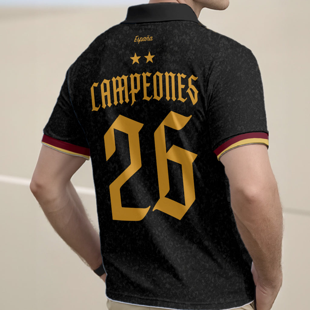Spain National Team 2026 FIFA World Cup Champions Zip Polo Shirt – TANTN24433
