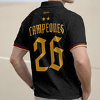 Spain National Team 2026 FIFA World Cup Champions Zip Polo Shirt – TANTN24433