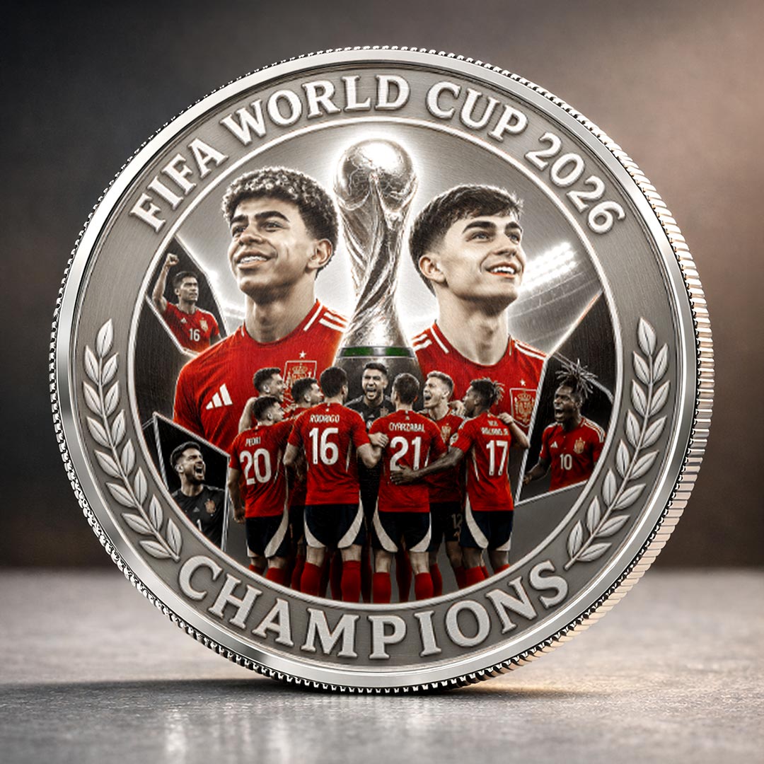 Spain National Team 2026 FIFA World Cup Champions Commemorative Coin – HOATT19793