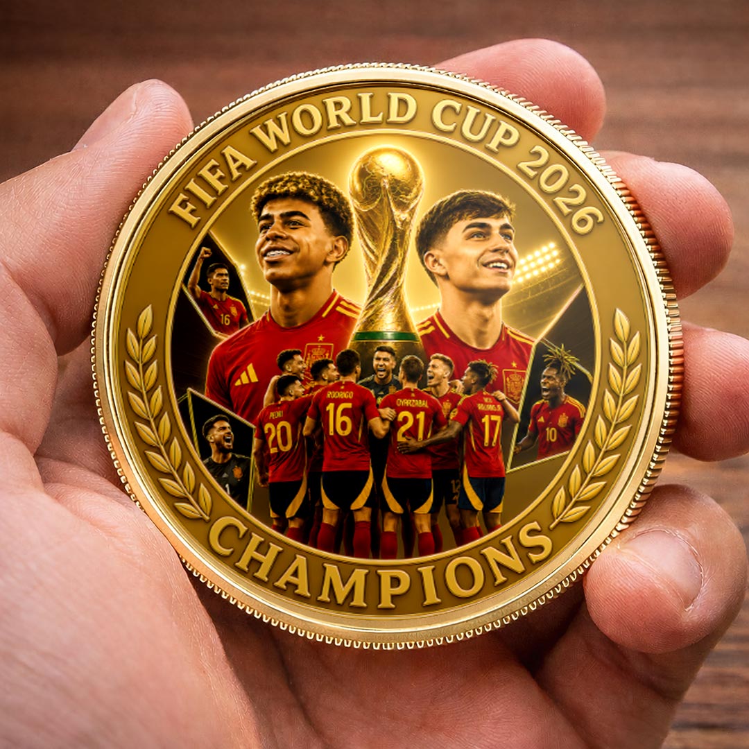 Spain National Team 2026 FIFA World Cup Champions Commemorative Coin – HOATT19793