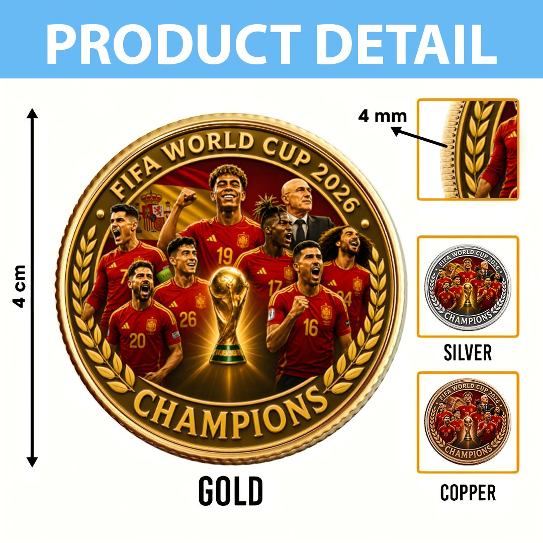 Spain National Team 2026 FIFA World Cup Champions Commemorative Coin – HOATT19794
