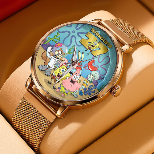 SpongeBob SquarePants 27th Anniversary Mesh Strap Quartz Watch – TMTHU3492