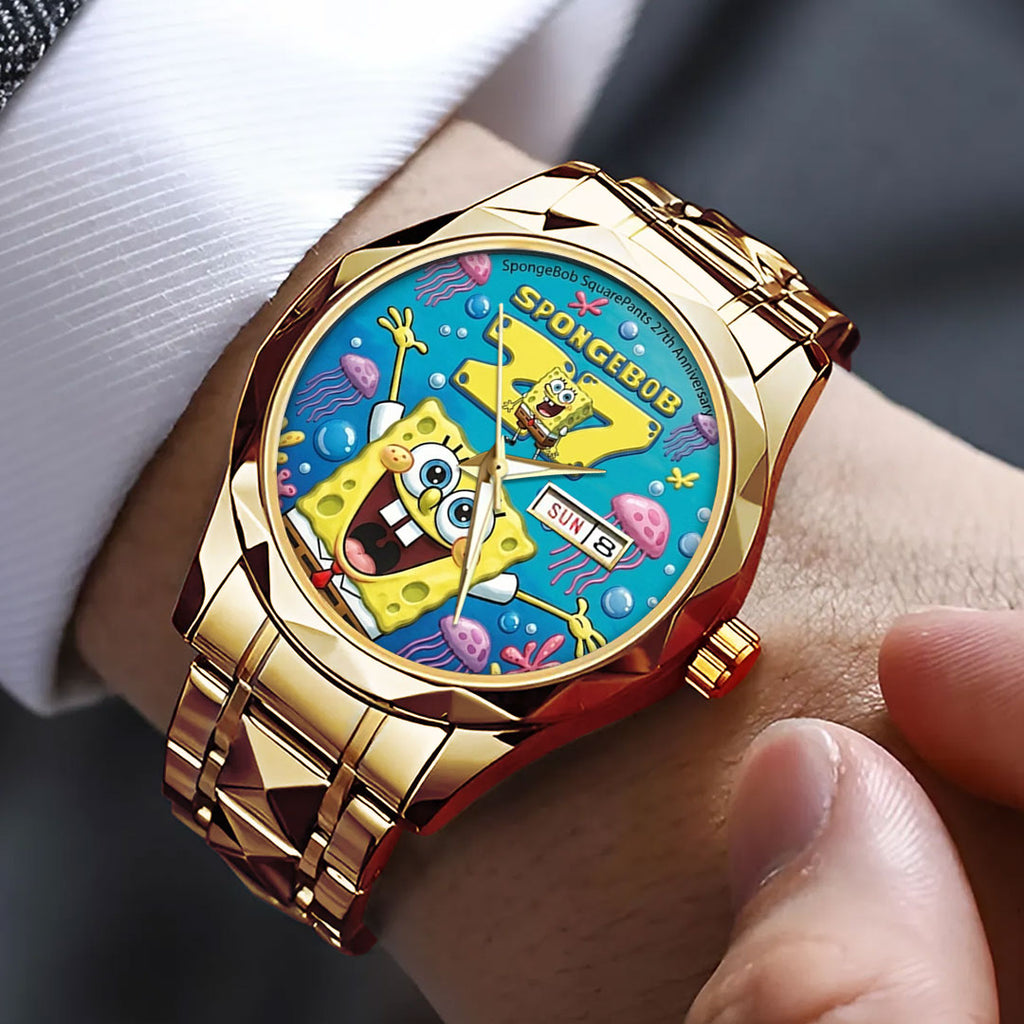 SpongeBob SquarePants 27th Anniversary Alloy Luxury Quartz Watch – TMTHU3400