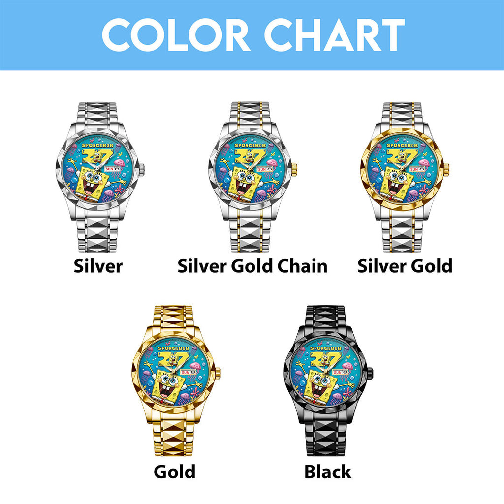 SpongeBob SquarePants 27th Anniversary Alloy Luxury Quartz Watch – TMTHU3400