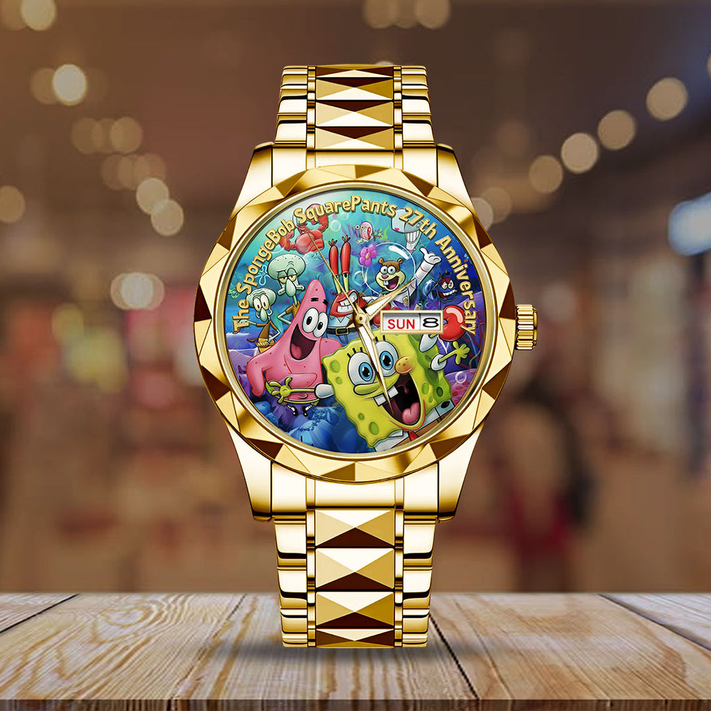 SpongeBob SquarePants 27th Anniversary Alloy Luxury Quartz Watch – TMTHU3513