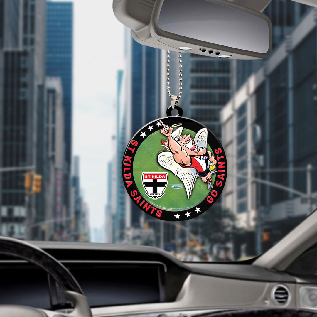 St Kilda FC Custom Shape 2-sided Acrylic Car Ornament – HOATT13362