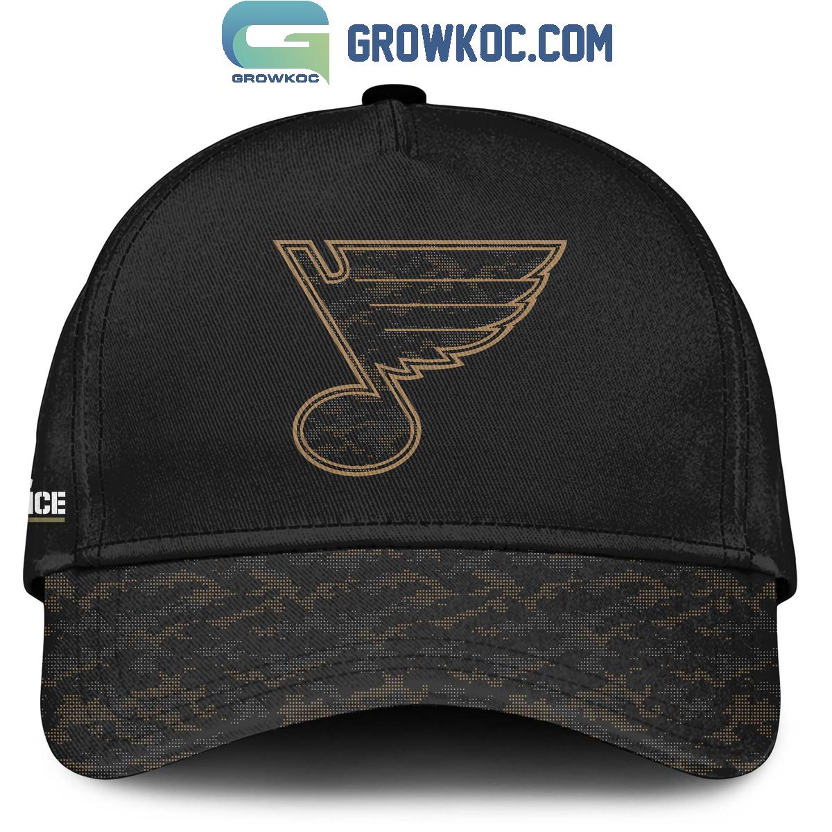 St. Louis Blues Salute To Service Veterans Day Hoodie Shirt