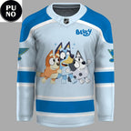 St. Louis Blues x Bluey Night 2026 Personalized Hockey Jersey