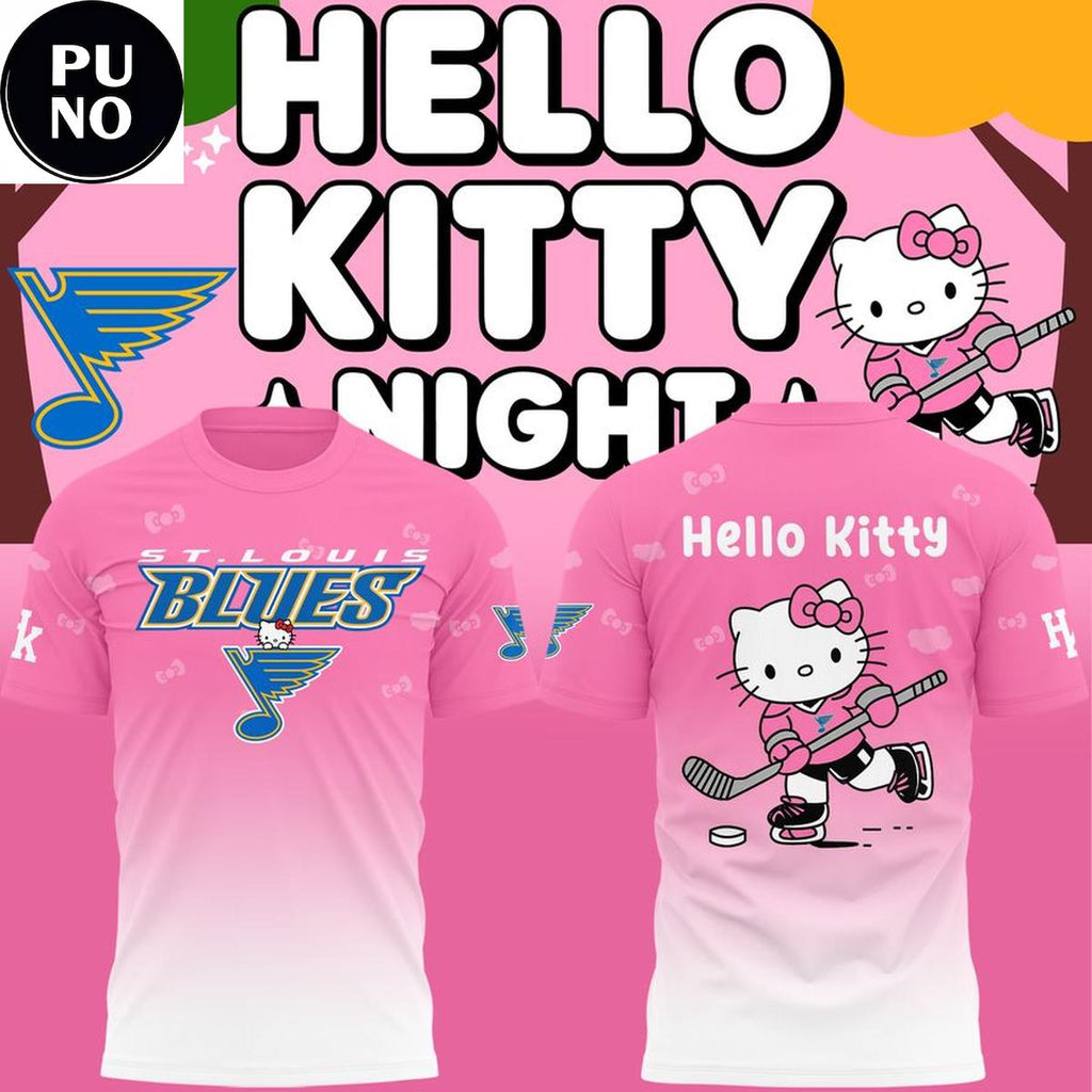 St. Louis Blues x Hello Kitty Night 2026 Hoodie T-Shirt