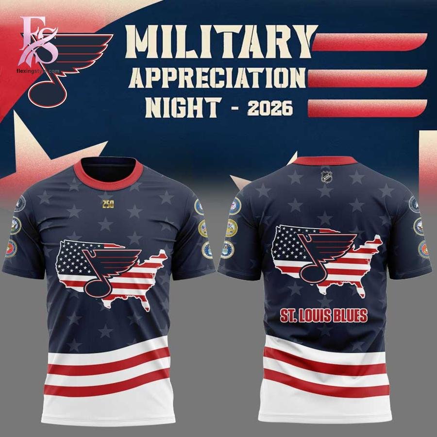 St. Blues Military Appreciation 2026 Hoodie