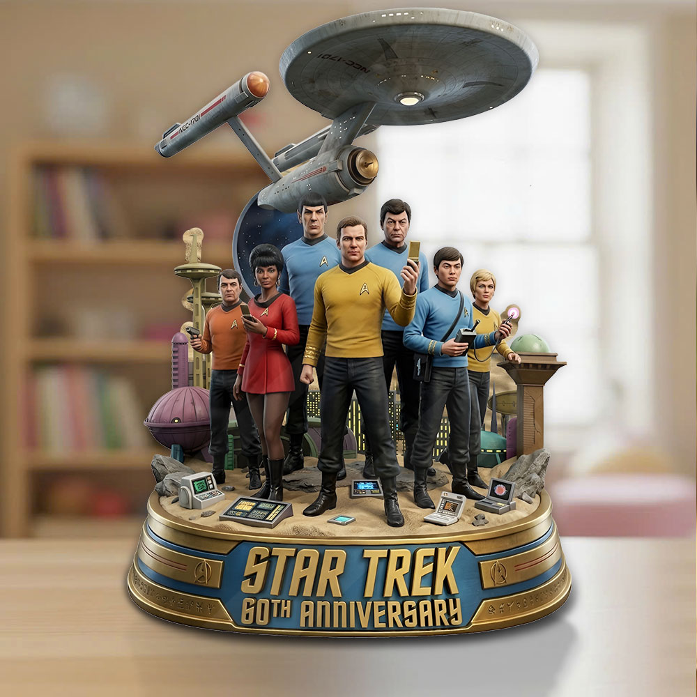 Star Trek 60th Anniversary 2026 Custom Shape Acrylic Plaque – TMTHU4752