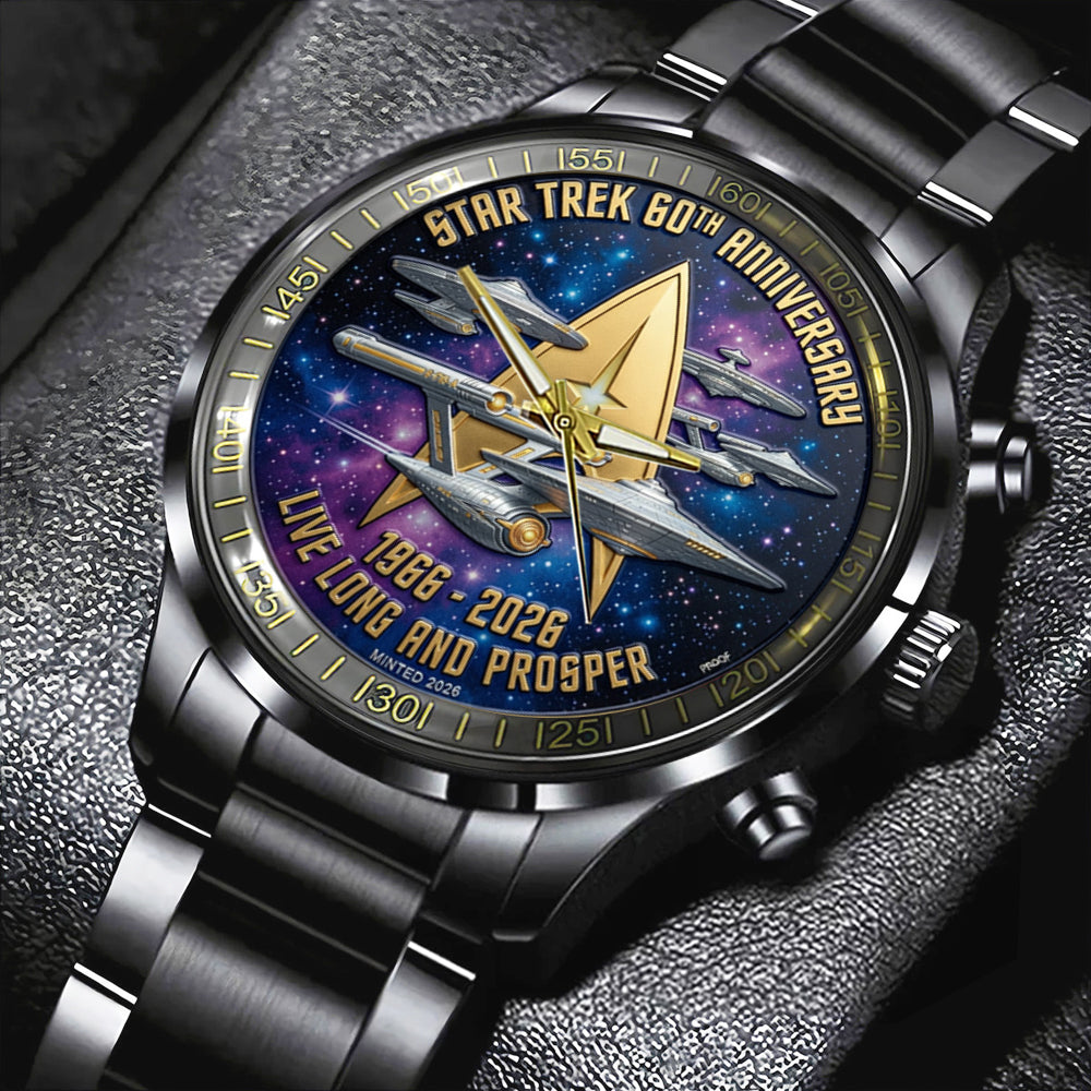 Star Trek 60th Anniversary 2026 Black Stainless Steel Watch – TMTHU4746