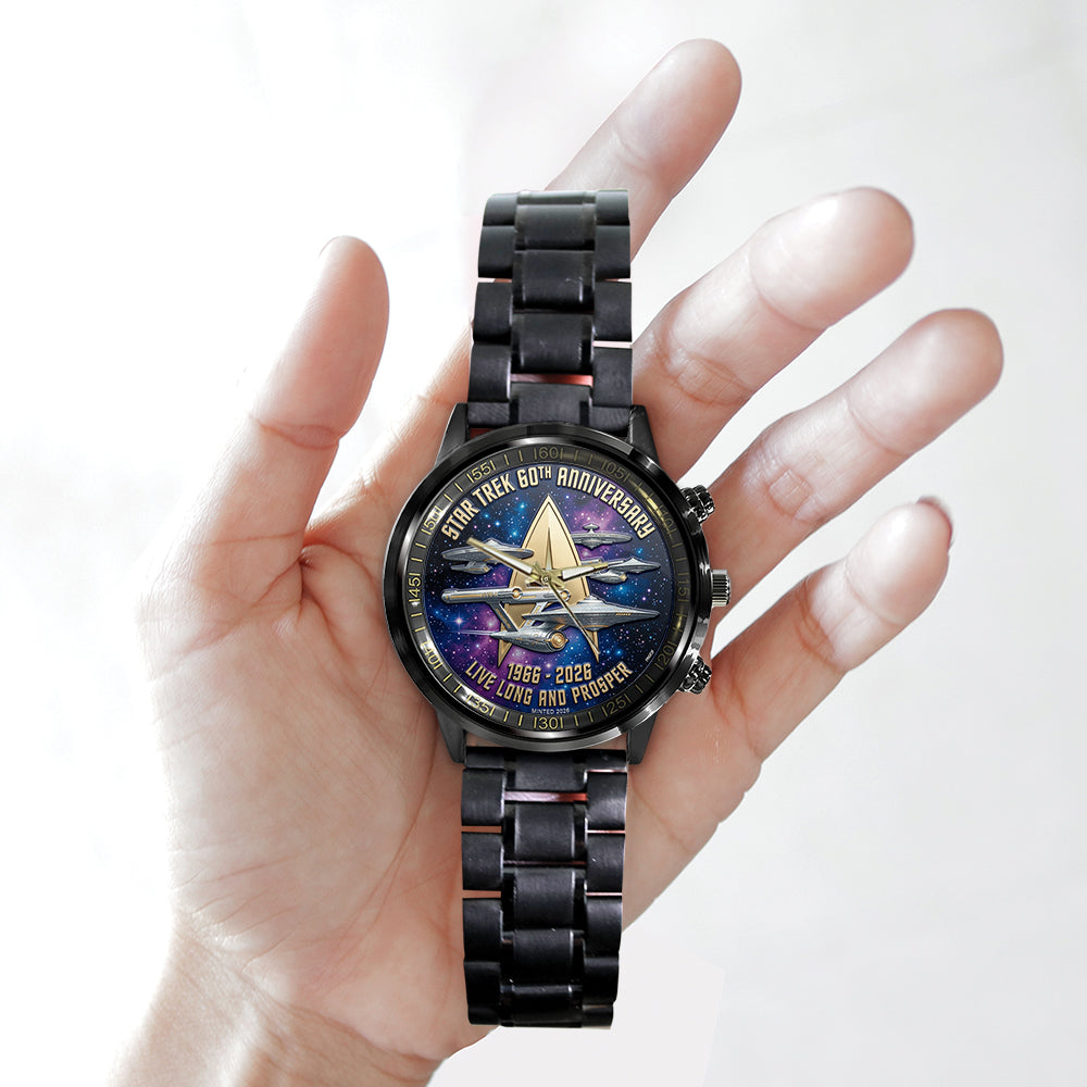 Star Trek 60th Anniversary 2026 Black Stainless Steel Watch – TMTHU4746