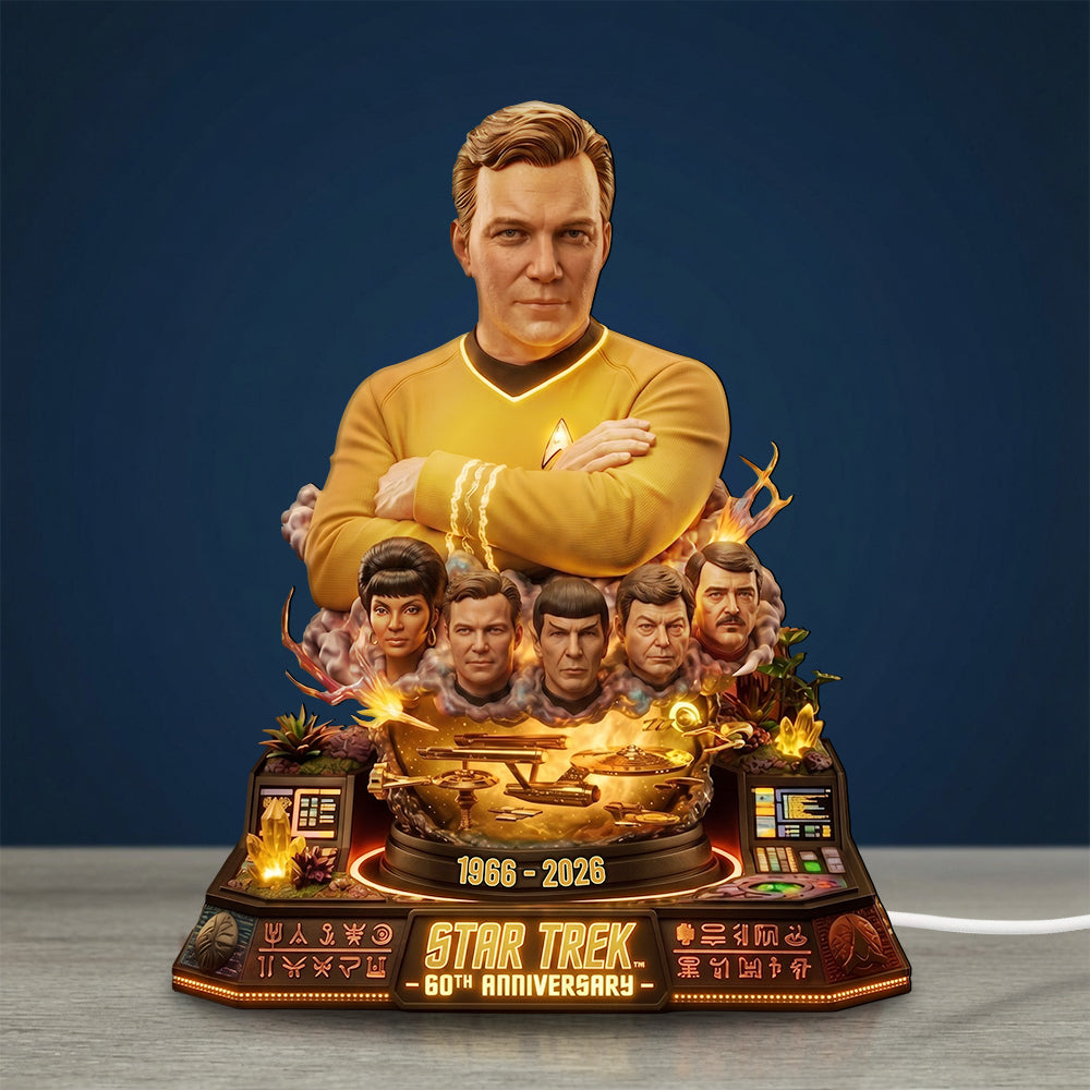Star Trek 60th Anniversary 2026 Custom Shape Acrylic Light Box – TMTHU6624