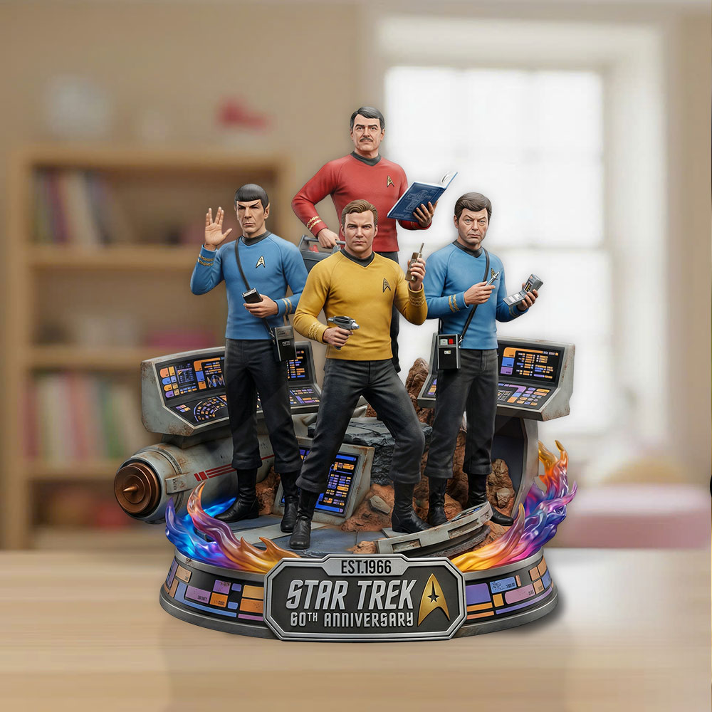 Star Trek 60th Anniversary 2026 Custom Shape Acrylic Plaque – TMTHU4799