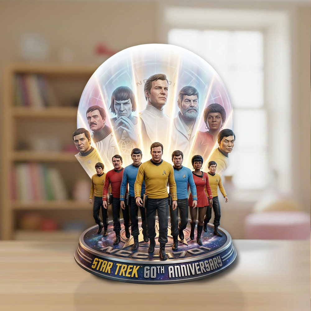Star Trek 60th Anniversary 2026 Custom Shape Acrylic Plaque – TMTHU4880