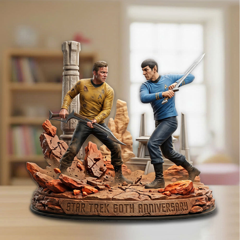 Star Trek 60th Anniversary 2026 Custom Shape Acrylic Plaque – TMTHU5922
