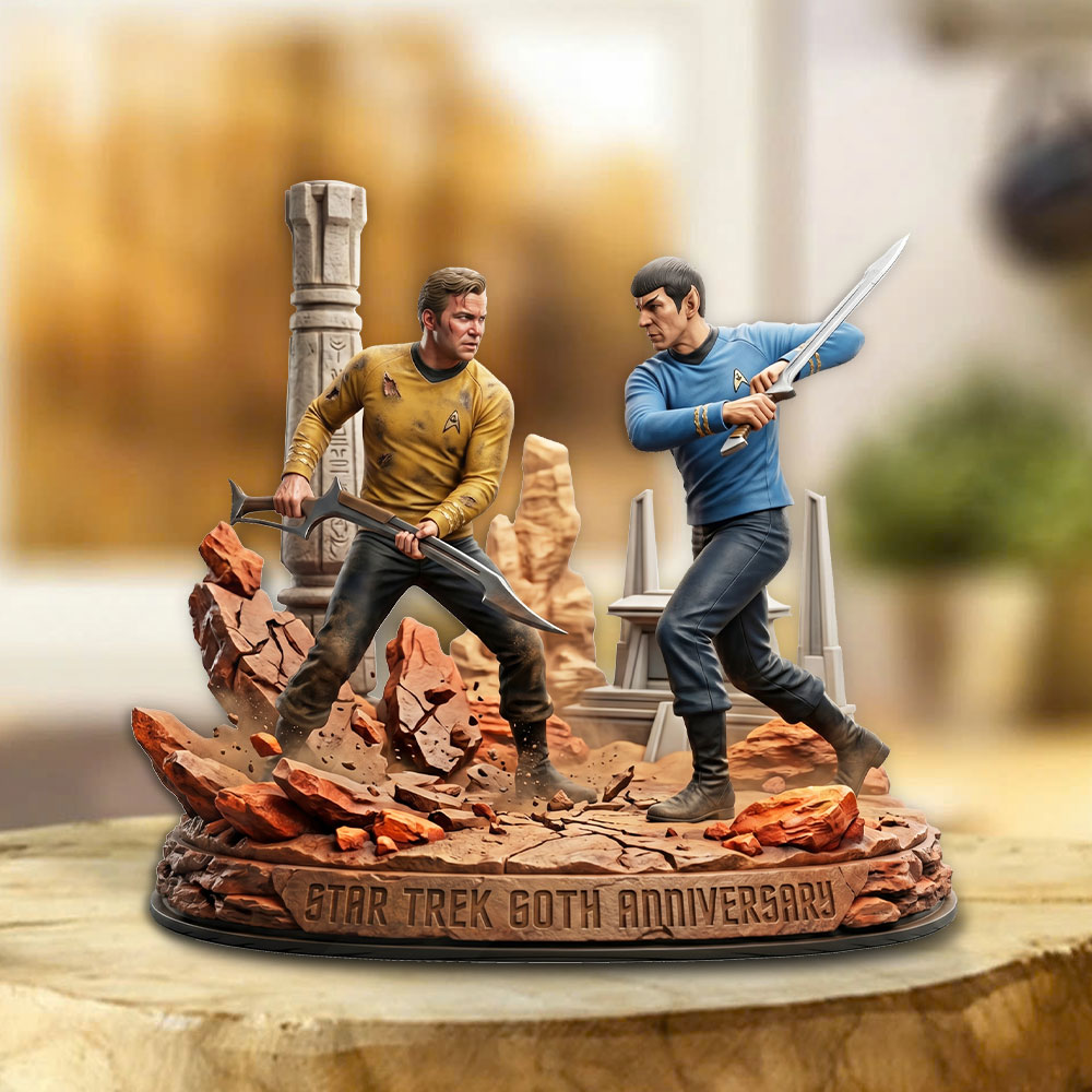 Star Trek 60th Anniversary 2026 Custom Shape Acrylic Plaque – TMTHU5922