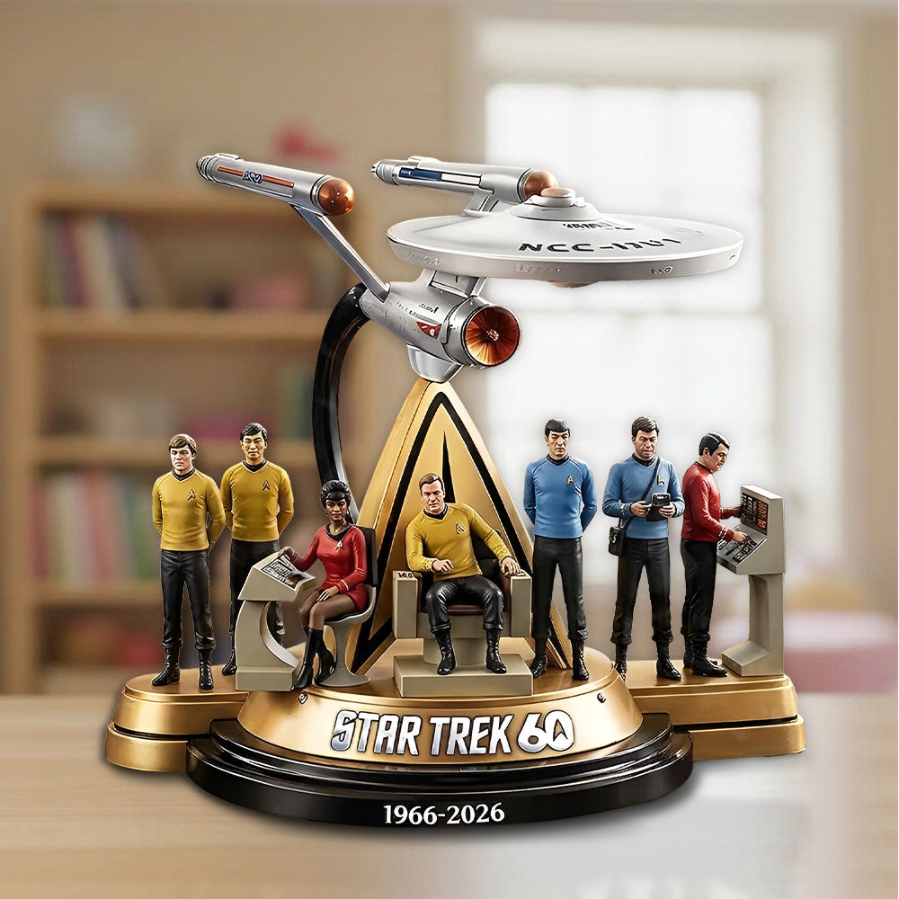 Star Trek 60th Anniversary 2026 Custom Shape Acrylic Plaque – TMTHU6004