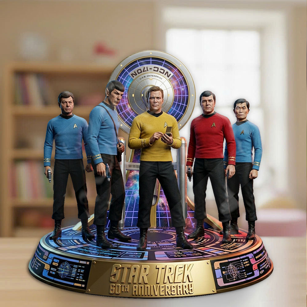 Star Trek 60th Anniversary 2026 Custom Shape Acrylic Plaque – TMTHU6030
