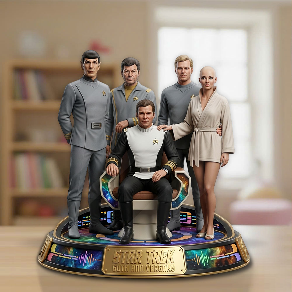 Star Trek 60th Anniversary 2026 Custom Shape Acrylic Plaque – TMTHU6032