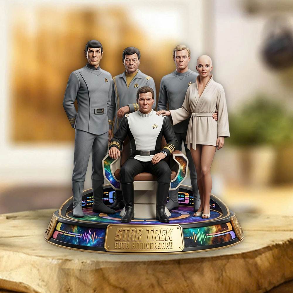 Star Trek 60th Anniversary 2026 Custom Shape Acrylic Plaque – TMTHU6032