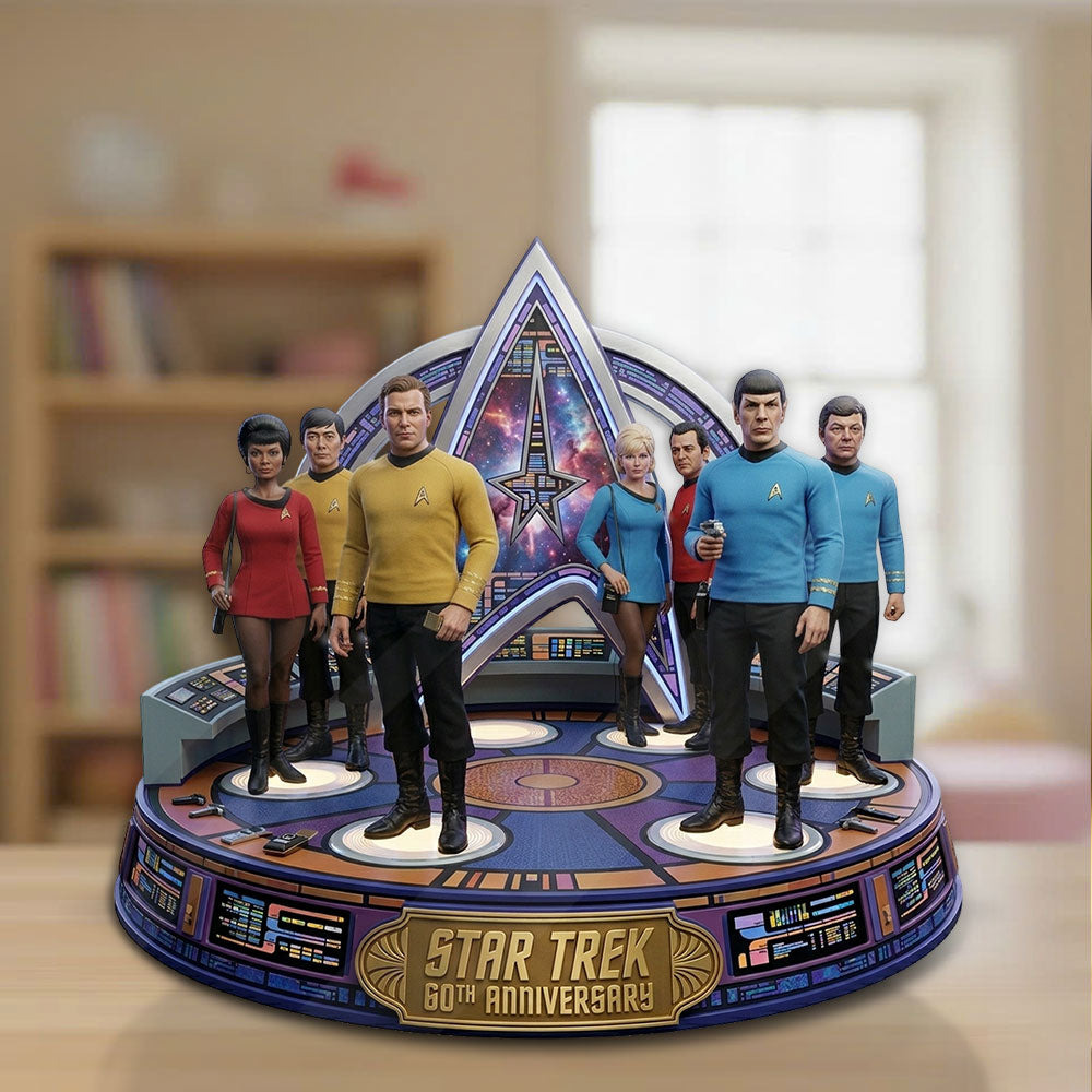 Star Trek 60th Anniversary 2026 Custom Shape Acrylic Plaque – TMTHU6033