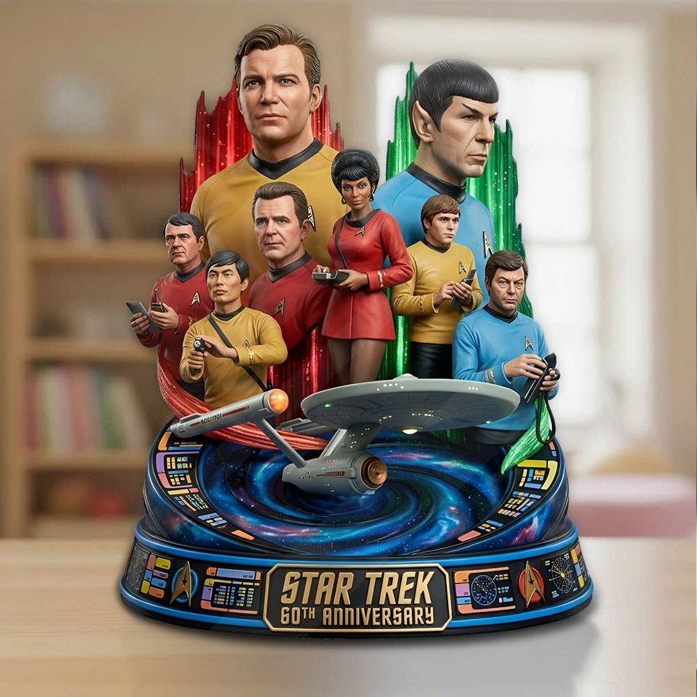 Star Trek 60th Anniversary 2026 Custom Shape Acrylic Plaque – TMTHU6221