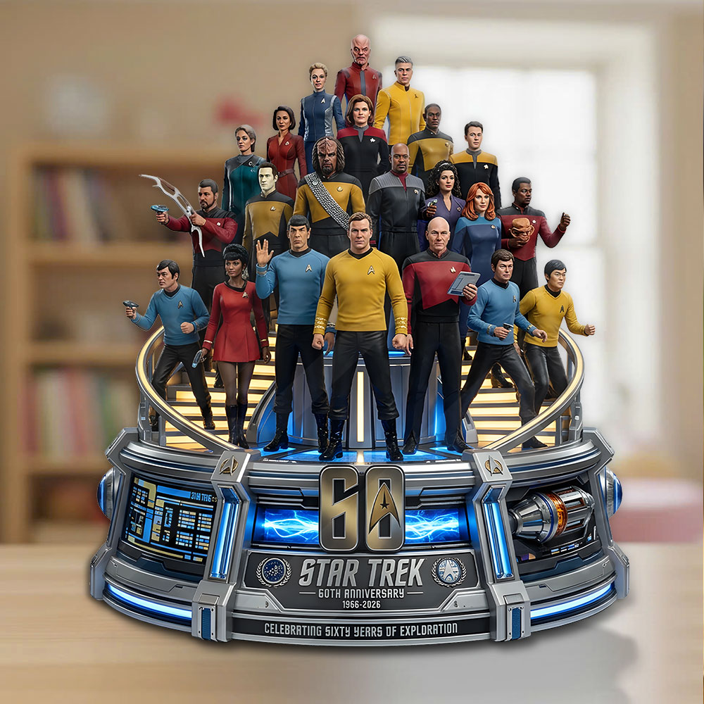 Star Trek 60th Anniversary 2026 Custom Shape Acrylic Plaque – TMTHU6232