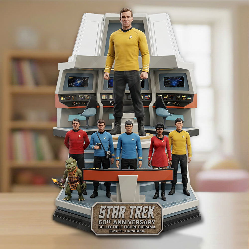 Star Trek 60th Anniversary 2026 Custom Shape Acrylic Plaque – TMTHU6329