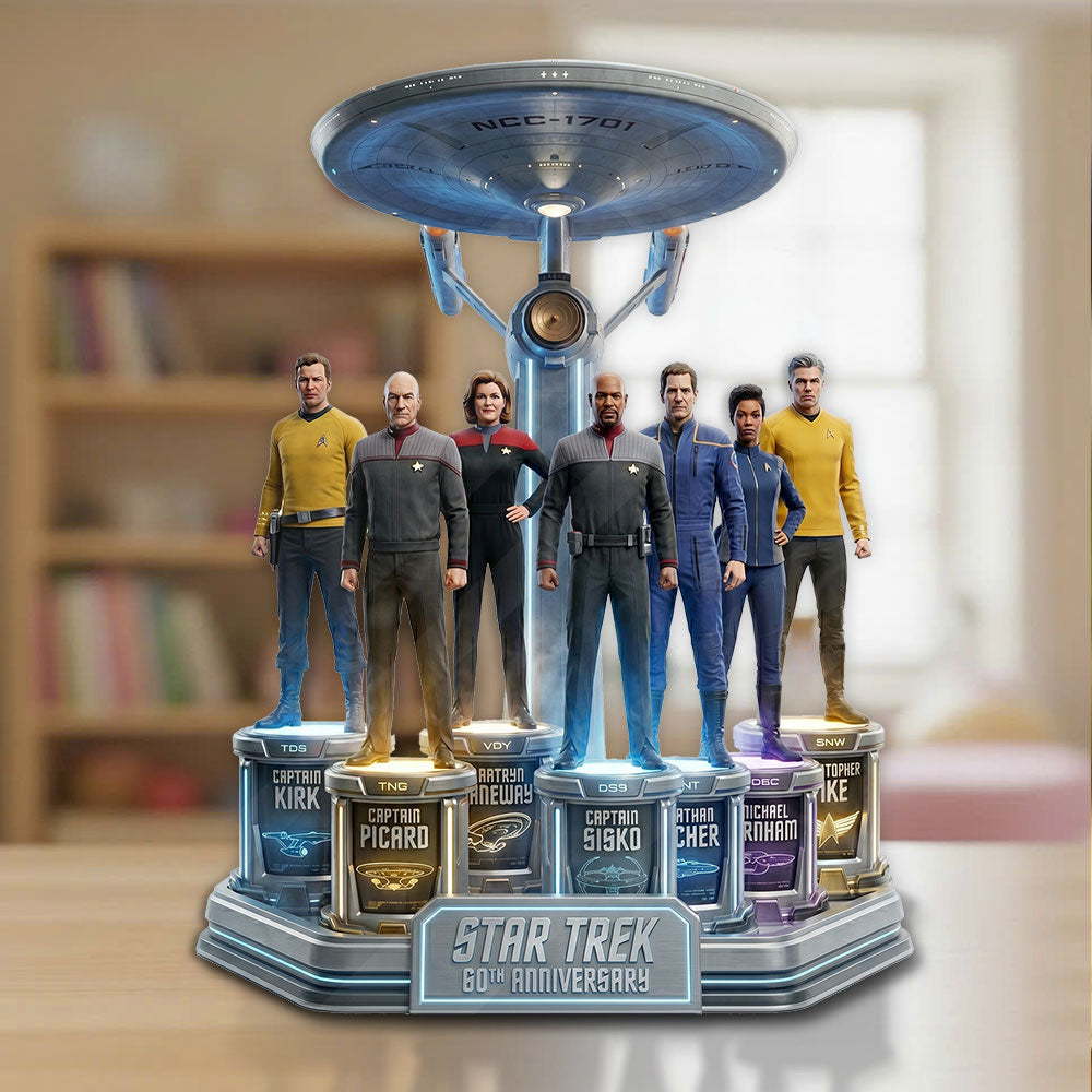Star Trek 60th Anniversary 2026 Custom Shape Acrylic Plaque – TMTHU6510
