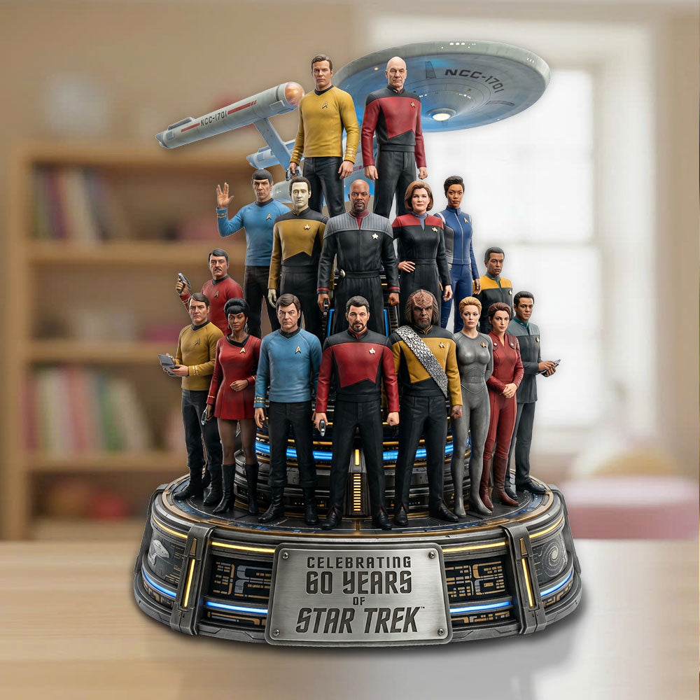 Star Trek 60th Anniversary 2026 Custom Shape Acrylic Plaque – TMTHU6535