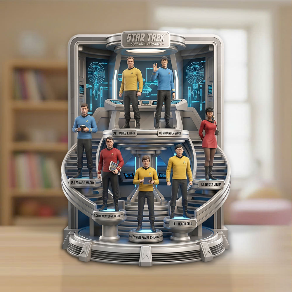 Star Trek 60th Anniversary 2026 Custom Shape Acrylic Plaque – TMTHU6570