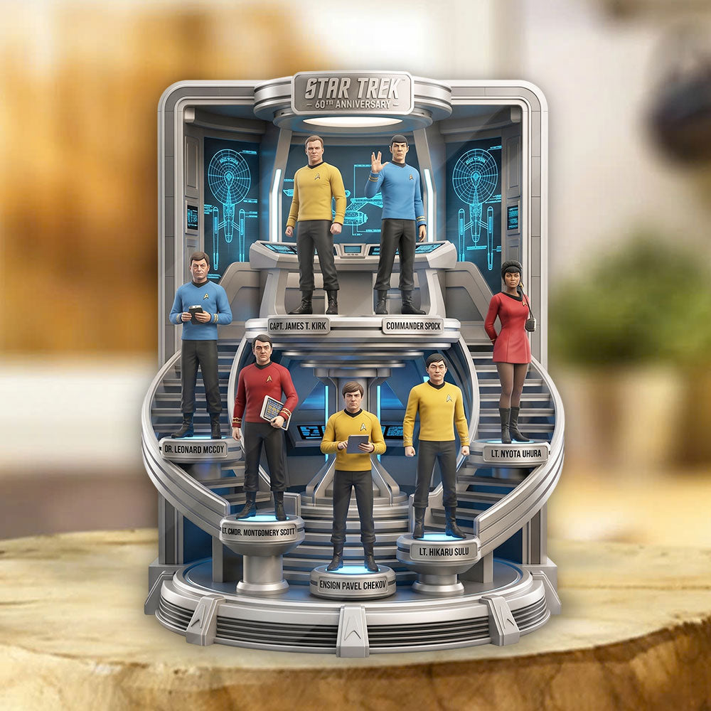 Star Trek 60th Anniversary 2026 Custom Shape Acrylic Plaque – TMTHU6570