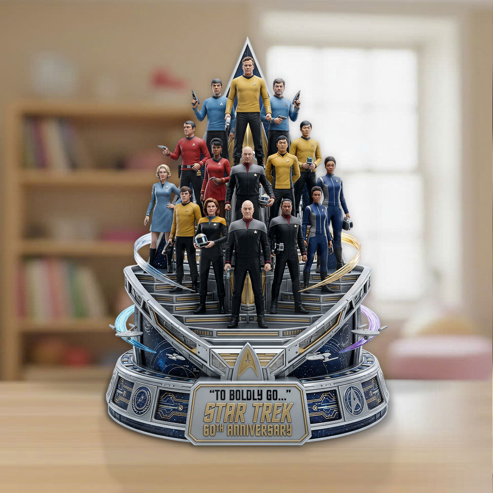 Star Trek 60th Anniversary 2026 Custom Shape Acrylic Plaque – TMTHU6598