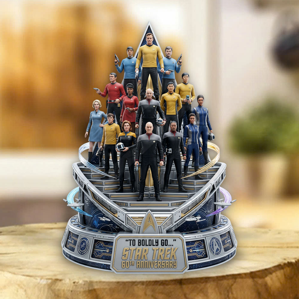 Star Trek 60th Anniversary 2026 Custom Shape Acrylic Plaque – TMTHU6598