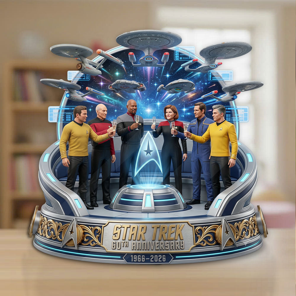 Star Trek 60th Anniversary 2026 Custom Shape Acrylic Plaque – TMTHU6853