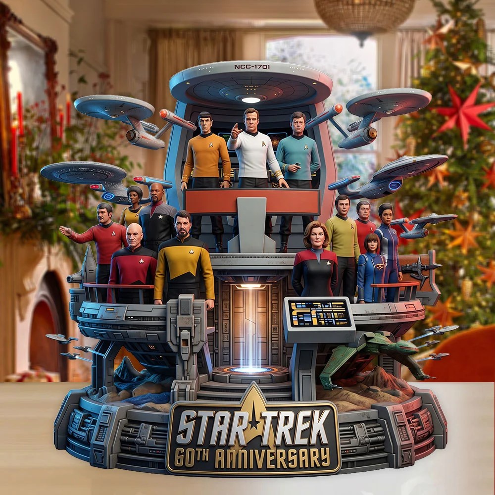 Star Trek 60th Anniversary 2026 Custom Shape Acrylic Plaque – TMTHU9940