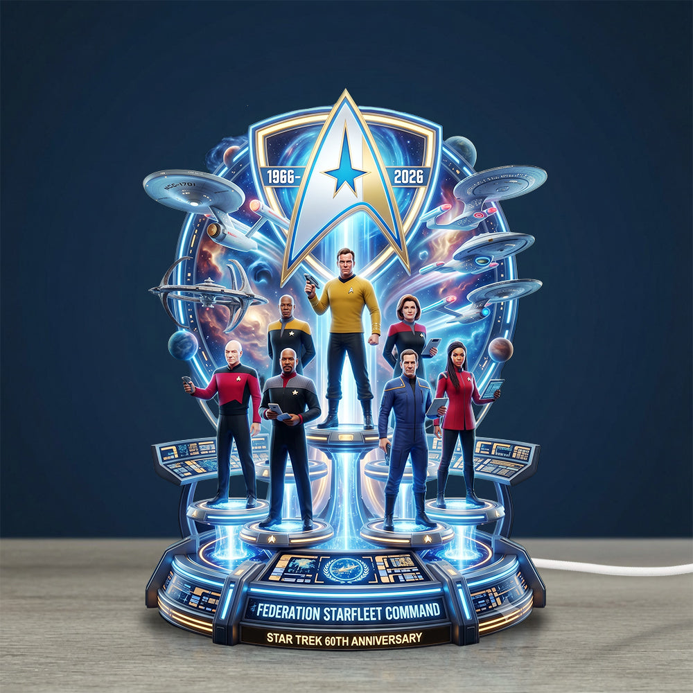 Star Trek 60th Anniversary 2026 Custom Shape Acrylic Light Box – TMTHU6736