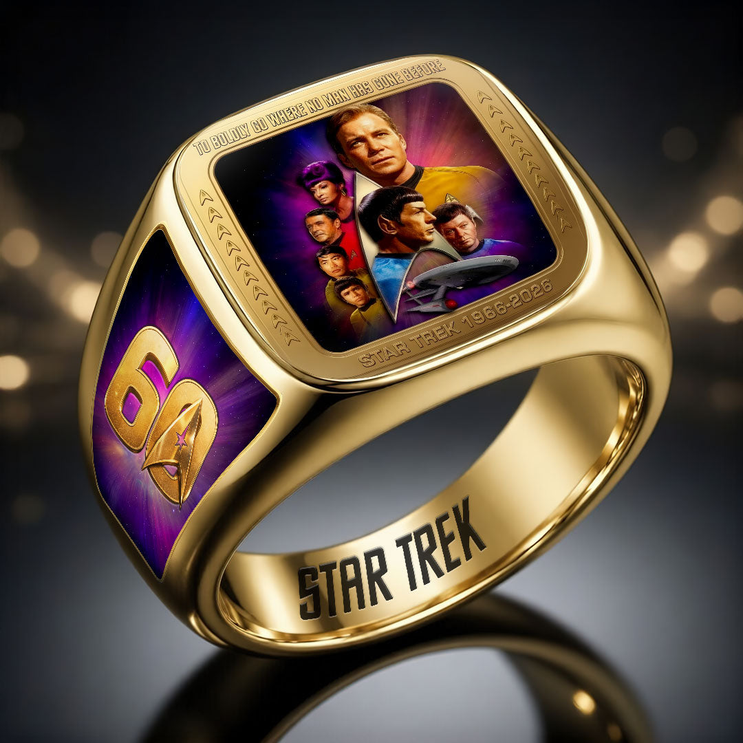Star Trek 60th Anniversary 3D Engraved Ring – HOATT19443