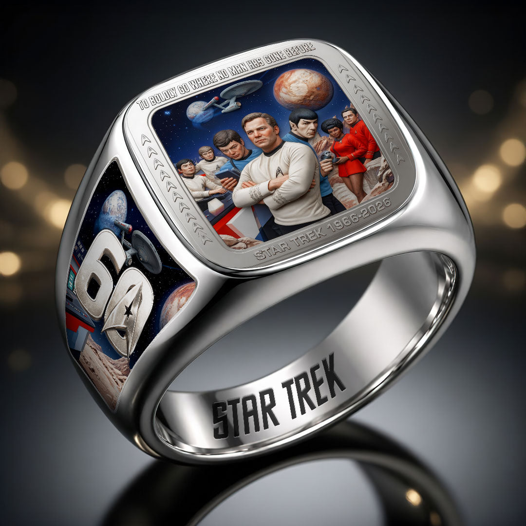 Star Trek 60th Anniversary 3D Engraved Ring – HOATT19445