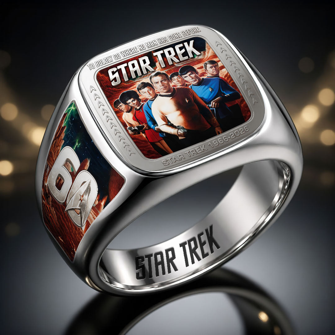 Star Trek 60th Anniversary 3D Engraved Ring – HOATT19486