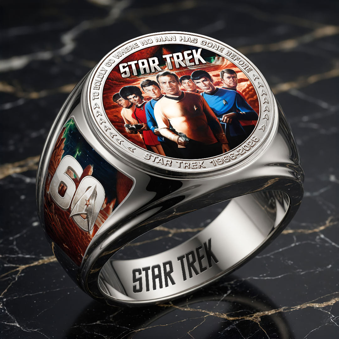 Star Trek 60th Anniversary 3D Engraved Ring – HOATT19486