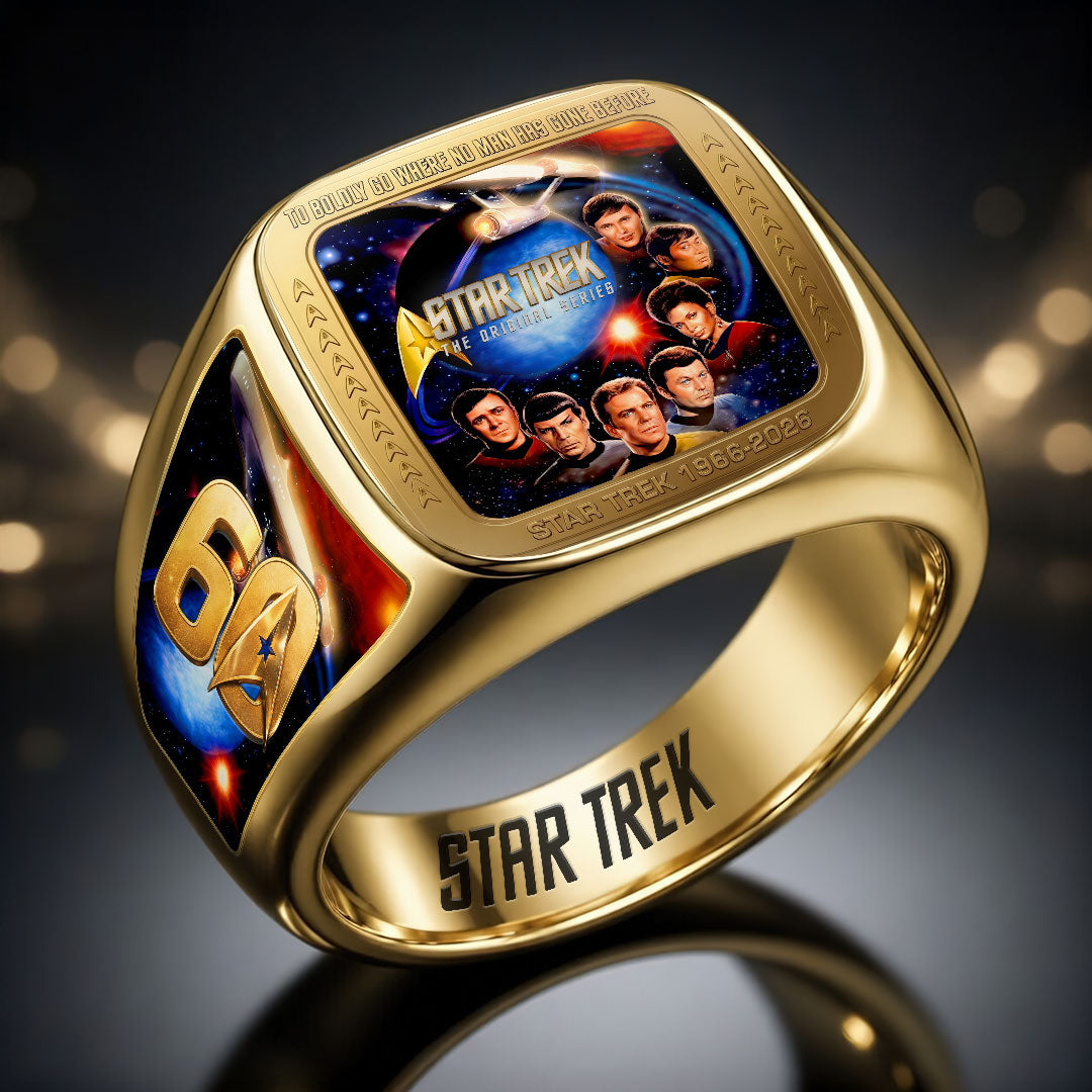 Star Trek 60th Anniversary 3D Engraved Ring – HOATT19779