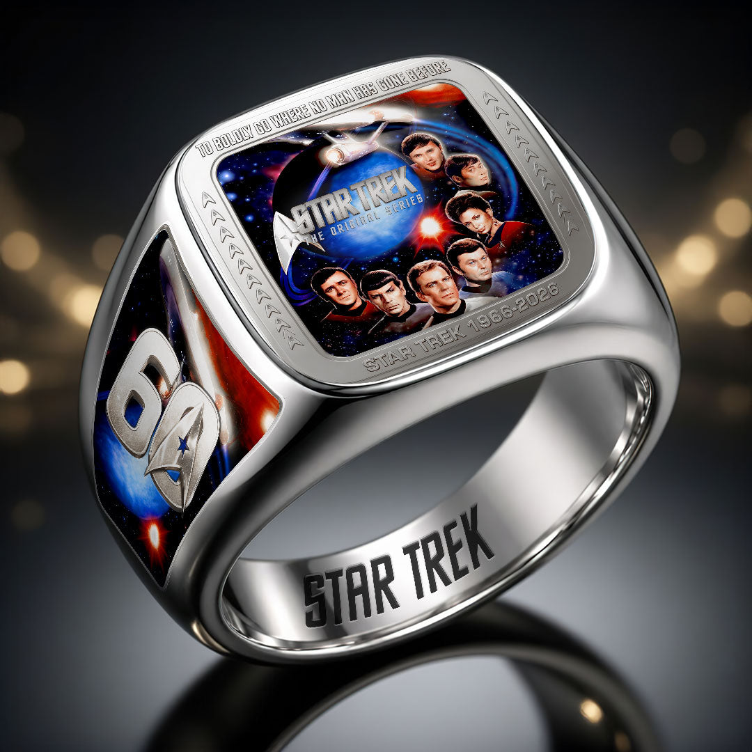 Star Trek 60th Anniversary 3D Engraved Ring – HOATT19779