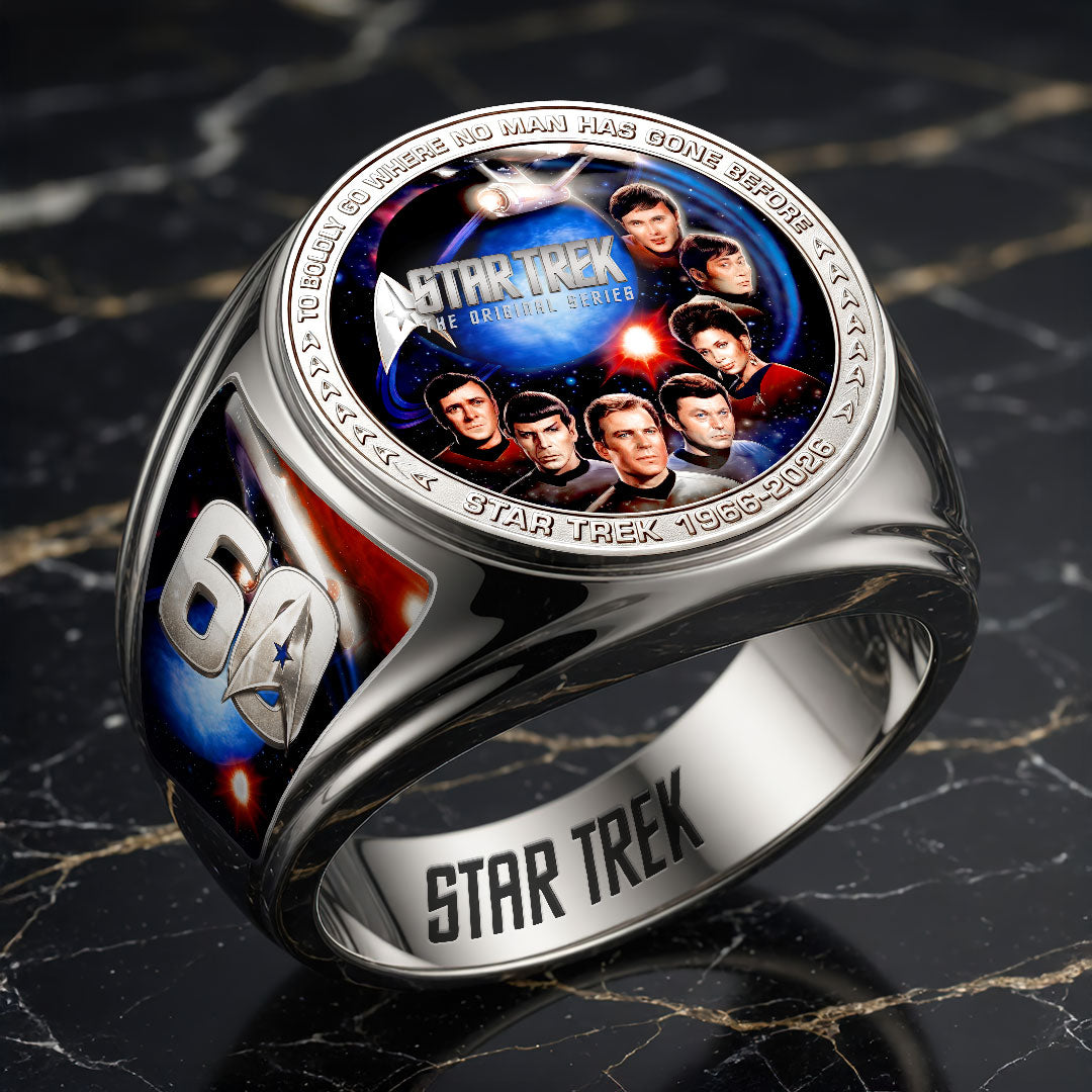 Star Trek 60th Anniversary 3D Engraved Ring – HOATT19779
